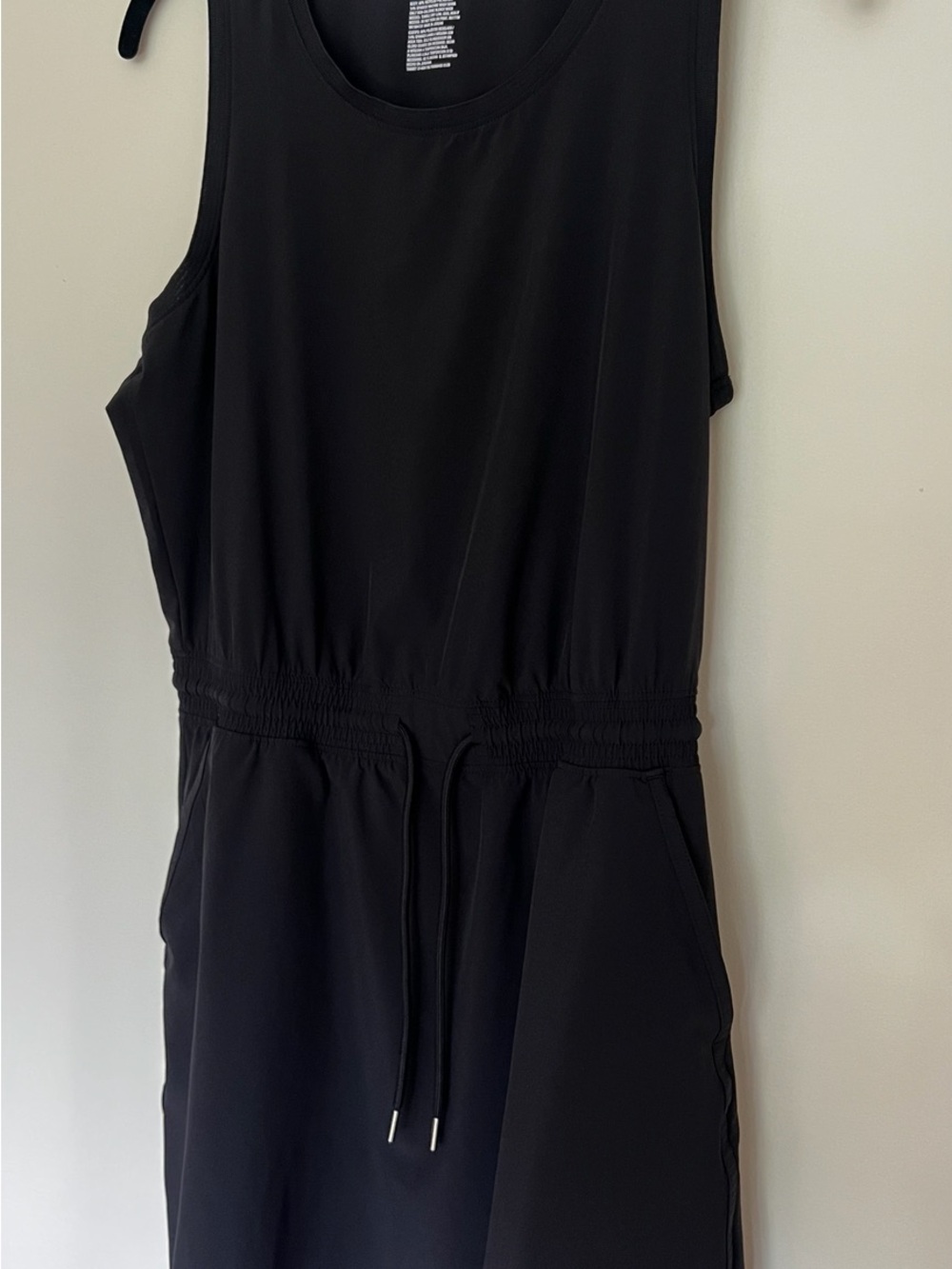 all in motion Black Sleeveless Drawstring Jumpsuit